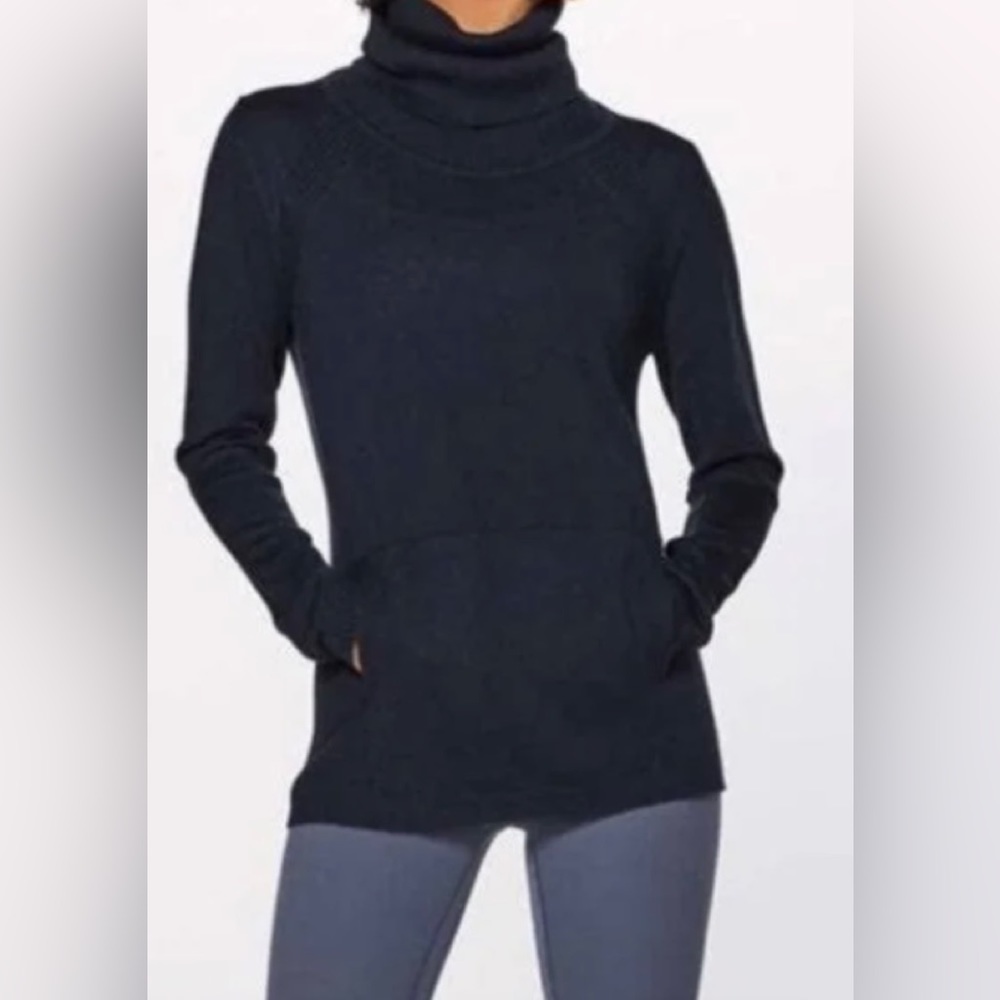 LULULEMON high neck wool pocket sweater size 6
